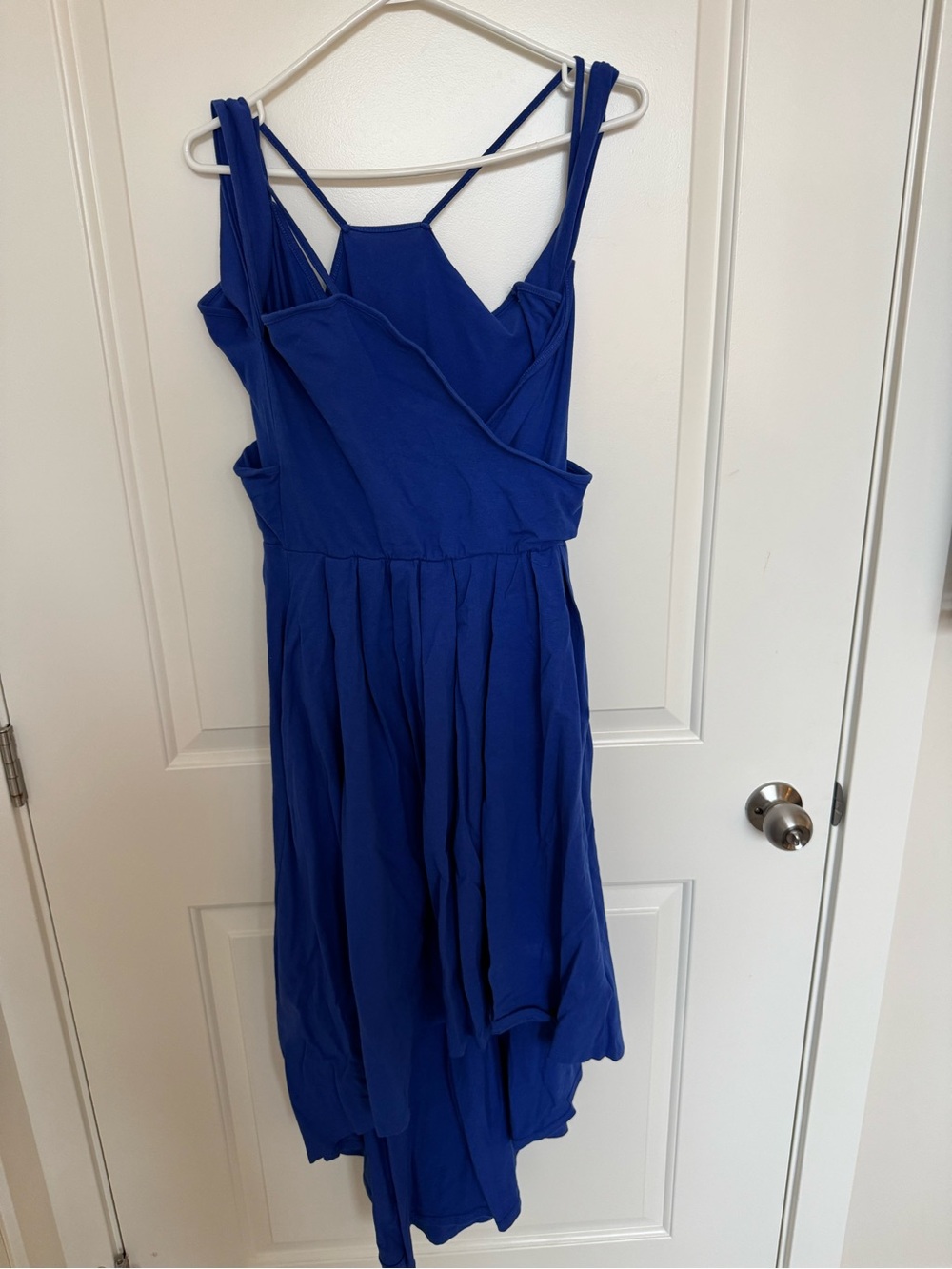 Rebdolls Royal Blue High-Low Dress with Strappy Back